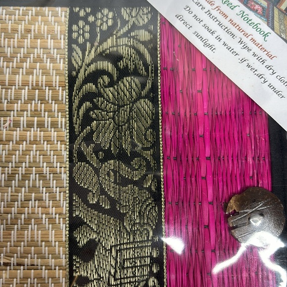 Reed Notebook | Spiral Handmade From Natural Material Paperbook Elephant Design - Picture 6 of 8